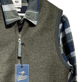 Gilet Uomo Bl'ker - Boiled Wool Vest Wolf - Verde