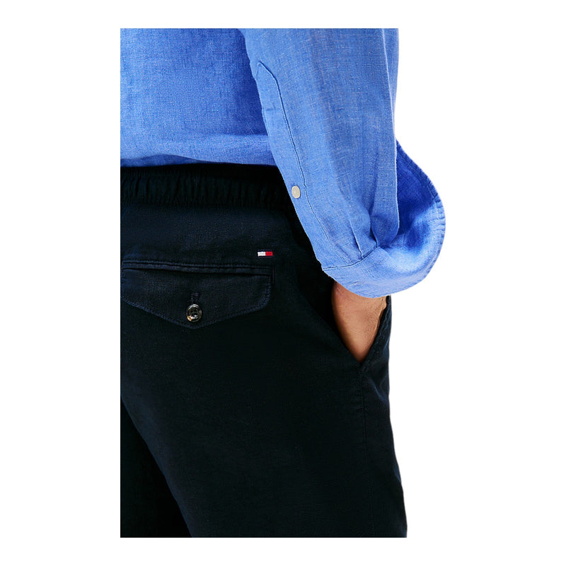 Bermuda Uomo Tommy Hilfiger - Harlem Po Linen Short - Blu