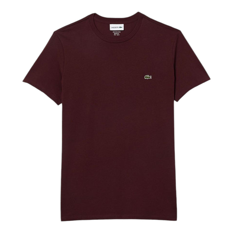 T-shirt Uomo Lacoste - T-Shirt 100% Pima Cotton - Bordeaux