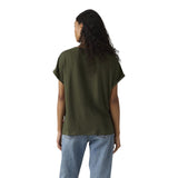 T-shirt Donna Levi's - Lori Linen Dolman Tee - Verde