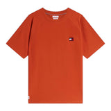 T-shirt Uomo Tommy Hilfiger - Tommy Flag Elevated Tee - Ruggine