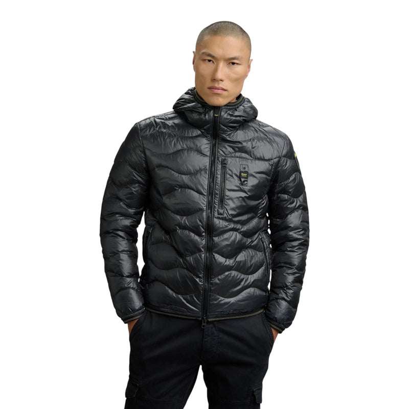 Piumini Uomo Blauer - Wave Giubbini Corti Imbottito Piuma - Nero