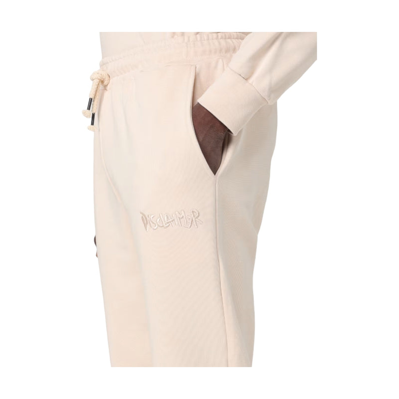 Pantaloni Uomo Disclaimer - Pantalone Uomo In Felpa - Beige