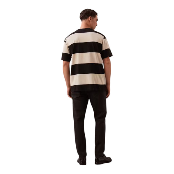 T-shirt Uomo Calvin Klein - Woven Label Relaxed Tee - Grigio