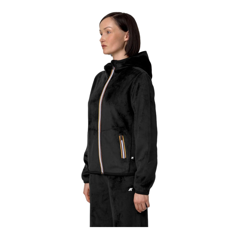 Giubbotti Donna K-Way - Lily Velour Polar Double - Nero