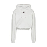 Felpe con cappuccio Donna Tommy Hilfiger - Tjw Elasticated Xs Badge Hoodie - Bianco