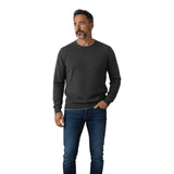 Maglioni Uomo Alpha Studio - Girocollo M/L Contrasti Basic Geelong - Grigio