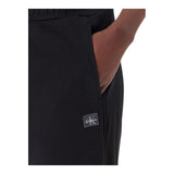 Pantaloni Donna Calvin Klein - A- French Terry Badge Logo Pant - Nero