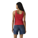 Canotte e top Donna Levi's - Essential Ribbed Tank - Rosso