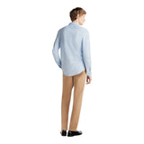 Camicie casual Uomo Tommy Hilfiger - Performance Oxf Pique Sf Shirt - Azzurro