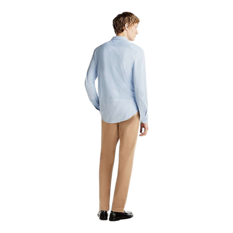 Camicie casual Uomo Tommy Hilfiger - Performance Oxf Pique Sf Shirt - Azzurro