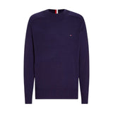 Maglioni Uomo Tommy Hilfiger - Multi Htr Merino Mock Nk - Blu