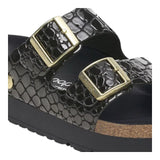 Sandali Donna Birkenstock - Arizona Platf black, Natural Leather Croc - Nero