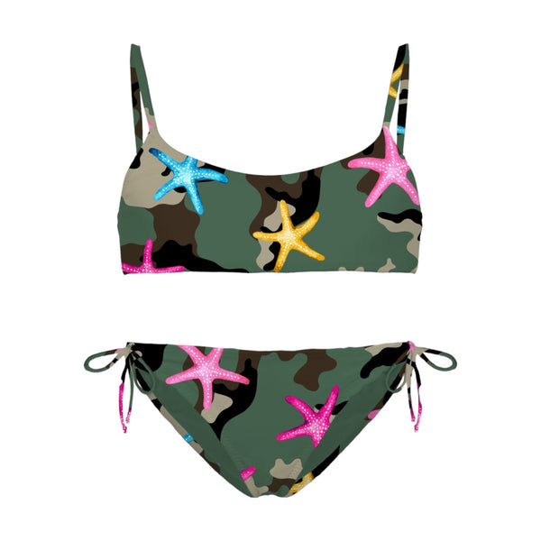 Costumi a due pezzi Ragazza Mc2 Saint Barth - Jaiden Printed Bralette Bikini - Multicolore