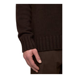 Maglioni Uomo Alpha Studio - Giro Boxy M/L Lana & Cashmere - Marrone
