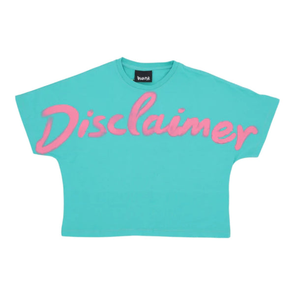 T-shirt Donna Disclaimer - Maglia Donna Crop In Jersey - Menta