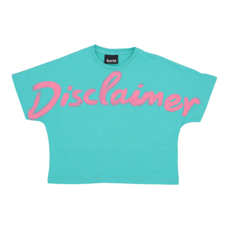 T-shirt Donna Disclaimer - Maglia Donna Crop In Jersey - Menta