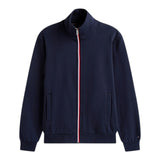 Felpe senza cappuccio Uomo Tommy Hilfiger - Global Stripe Zip Through - Blu