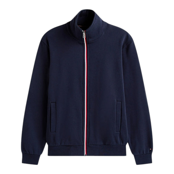 Felpe senza cappuccio Uomo Tommy Hilfiger - Global Stripe Zip Through - Blu