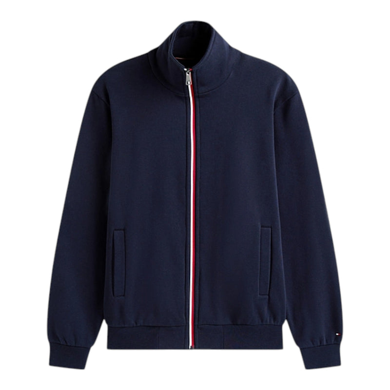 Felpe senza cappuccio Uomo Tommy Hilfiger - Global Stripe Zip Through - Blu