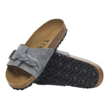 Sandali Donna Birkenstock - Oita Braided basalt gray, Suede Leather - Grigio