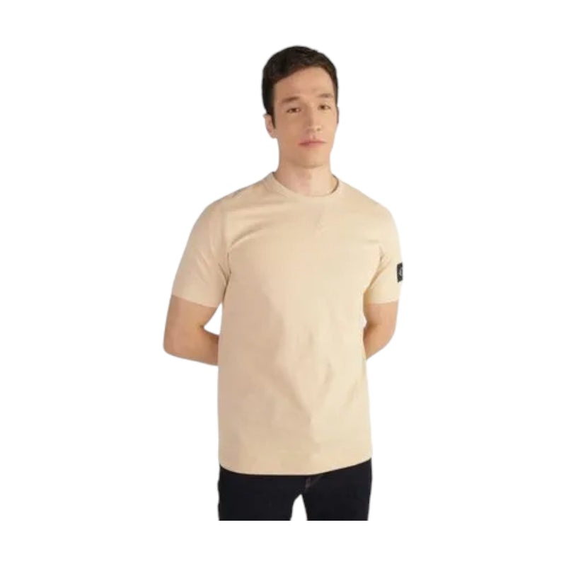 T-shirt Uomo Calvin Klein - Badge Regular Tee - Beige