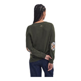 Maglioni Donna Barbour - Pendle Crew Knit - Verde