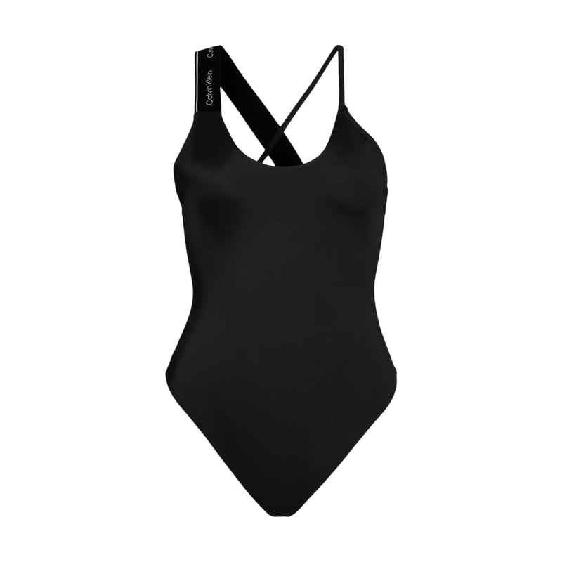 Costumi interi Donna Calvin Klein - Halter One Piece - Nero