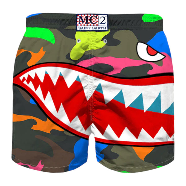 Pantaloncini e calzoncini Uomo Mc2 Saint Barth - Gustavia Placed Print Classic Swim Short - Multicolore