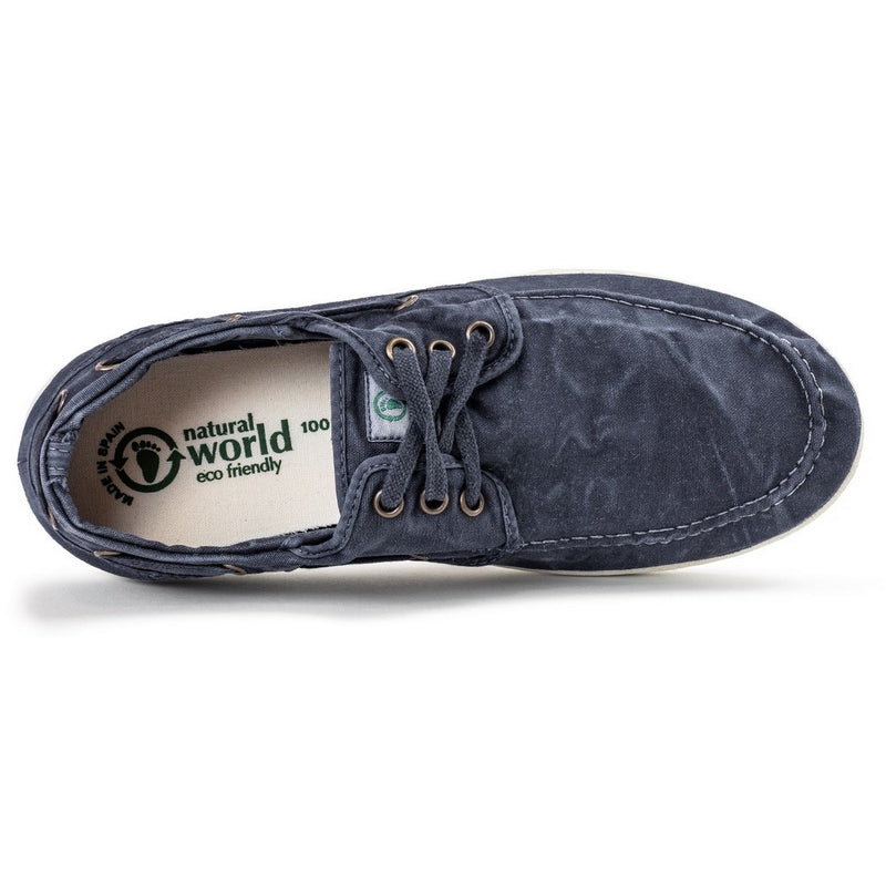 Sneaker Uomo Natural World - Nautico Enzimatico - Blu