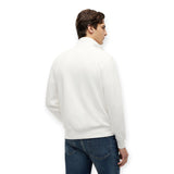 Felpe senza cappuccio Uomo Tommy Hilfiger - Script Stack Fz Stand Collar - Bianco