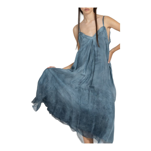 Vestiti casual Donna Sanctamuerte - Abito Lungo Over - Indaco