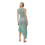 Vestiti casual Donna Twinset - Abito Dritto Lungo In Maglia - Menta