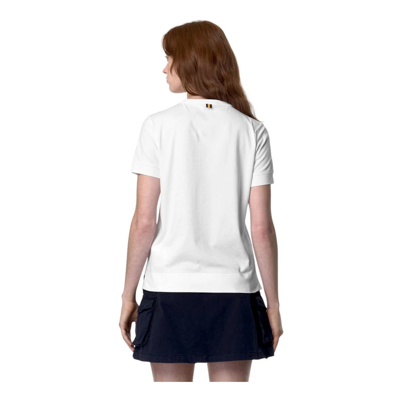 T-shirt Donna K-Way - Emel Jersey - Bianco