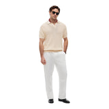 Polo Uomo Tommy Hilfiger - Open Knit Ss Polo - Beige