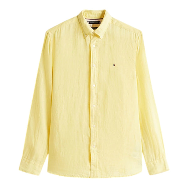 Camicie casual Uomo Tommy Hilfiger - Pigment Dyed Li Solid Rf Shirt - Giallo