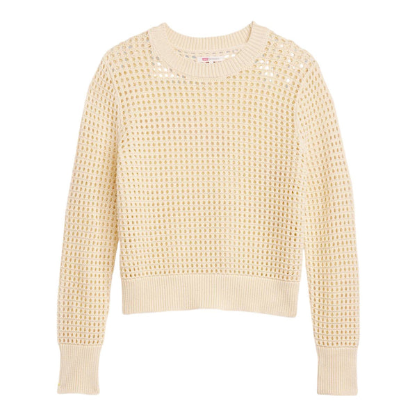 Maglie Donna Levi's - Superbloom Crochet Ls Caviar - Beige