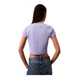 T-shirt Donna Calvin Klein - Monogram Baby Tee - Viola