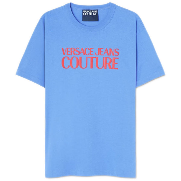 T-shirt Uomo VERSACE JEANS COUTURE - R Logo Rubb - Viola