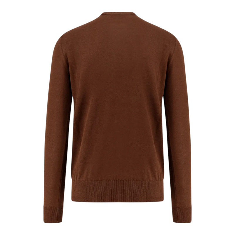 Maglie Uomo Alpha Studio - Girocollo M/L Cotone Crepe Urban Fit - Marrone