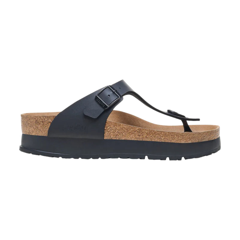 Sandali Donna Birkenstock - Gizeh Platform black veg, Birko Flor - Nero