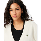 Cardigan Donna Lacoste - Pullover - Bianco