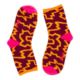 Calzini Donna Surkana - Calzini medi con motivi jacquard - Multicolore