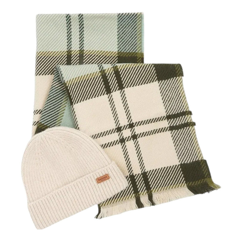 Coordinati invernali Donna Barbour - Pendle Beanie&Blair Scarf Set - Menta