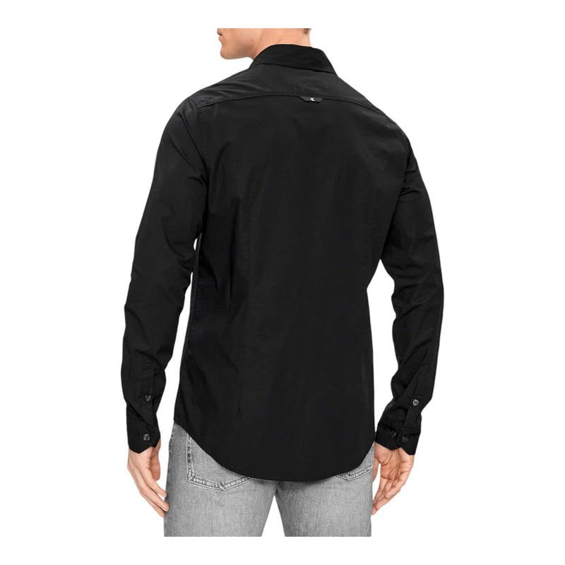 Camicie casual Uomo Calvin Klein - Slim Stretch Shirt - Nero