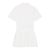 Abiti casual Ragazza Lacoste - Lcg Poplin Pleated Dress - Bianco