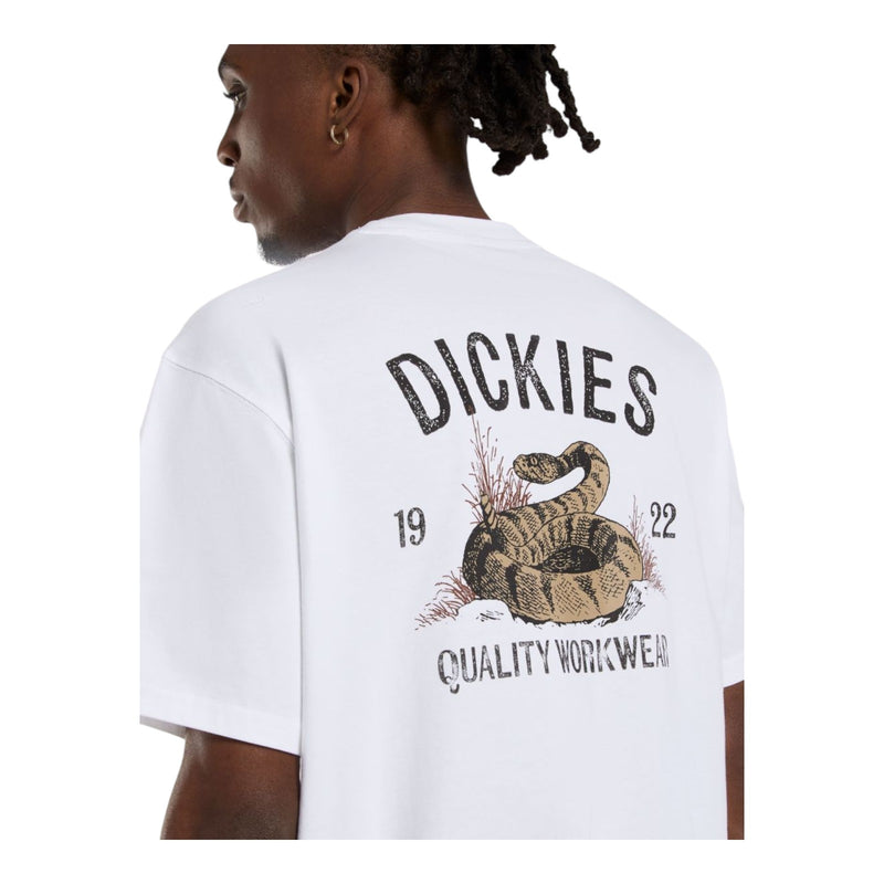 T-shirt Uomo Dickies - Dickies Snake Ss Tee - Bianco
