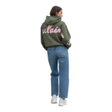 Felpe con cappuccio Donna Disclaimer - Maglia Donna Crop Con Cappuccio In Felpa - Verde