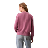 Maglie Donna Calvin Klein - Cotton Graphic Pullover - Bordeaux