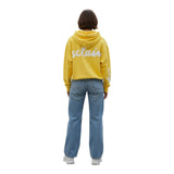 Felpe con cappuccio Donna Disclaimer - Maglia Donna Crop Con Cappuccio In Felpa - Giallo